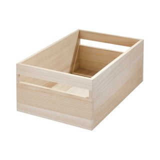 Cutie depozitare din lemn paulownia iDesign Eco Handled,  25,4 x 38 cm