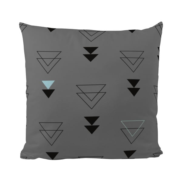 Pernă Triangles in Grey, 50x50 cm