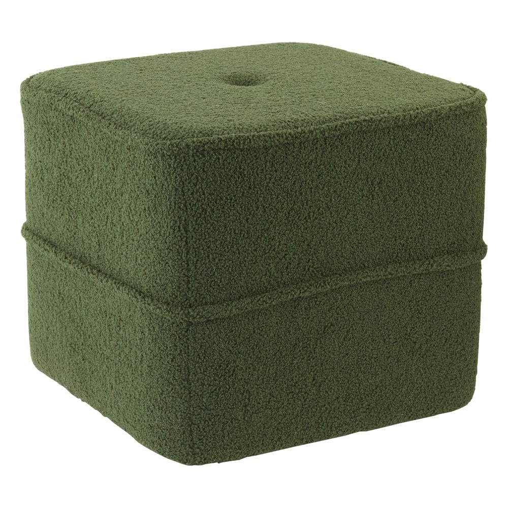 Puf verde măsliniu 40x40 cm Kiki - Light &amp; Living