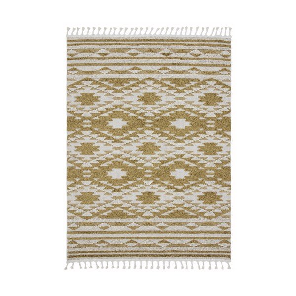 Covor Asiatic Carpets Taza, 120 x 170 cm, galben