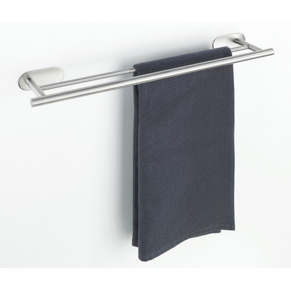 Suport pentru prosoape argintiu mat autoadeziv din oțel inoxidabil Orea Duo – Wenko-image-4