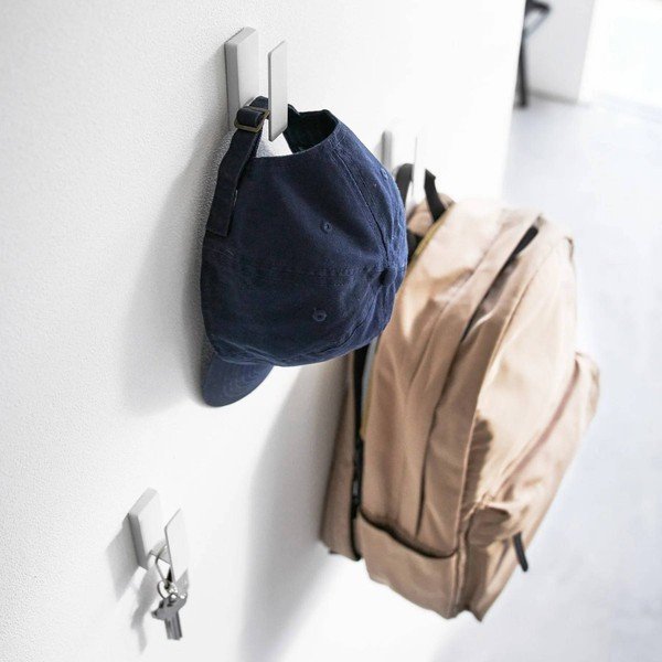 Cârlige albe 3 buc. de montat pe perete din metal Tower – YAMAZAKI-image-4