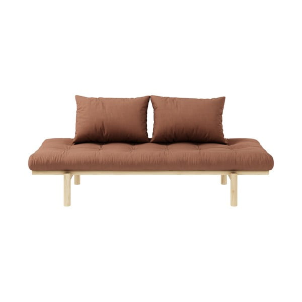 Canapea portocalie/maro 200 cm Pace - Karup Design