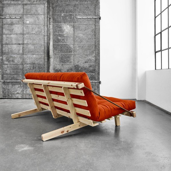 Canapea extensibilă Karup Jump Natural/Orange-image-4