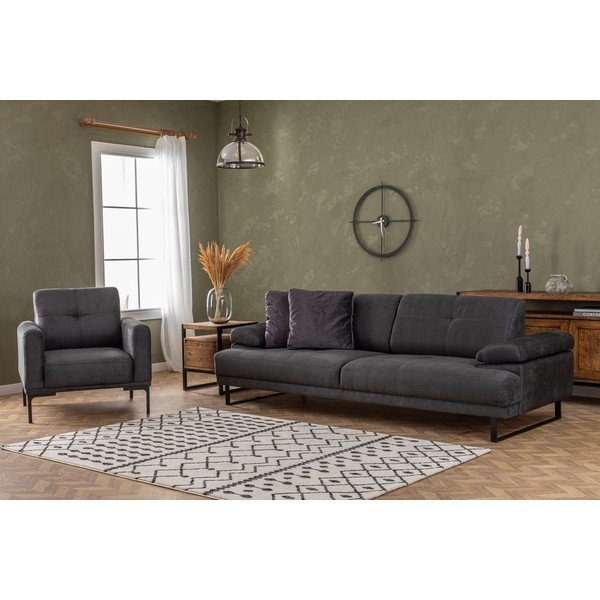 Canapea gri antracit 239 cm Mustang – Balcab Home-image-2