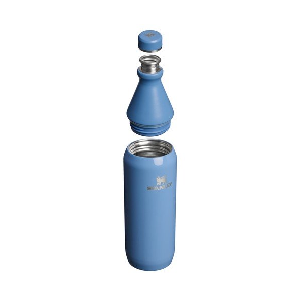 Sticlă termică albastră din oțel inoxidabil 600 ml All Day Slim Bottle Blue Sky Gloss – Stanley-image-1