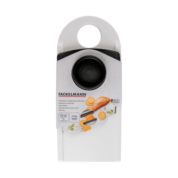 Feliator de legume Fackelmann Food & More, alb-negru-image-2