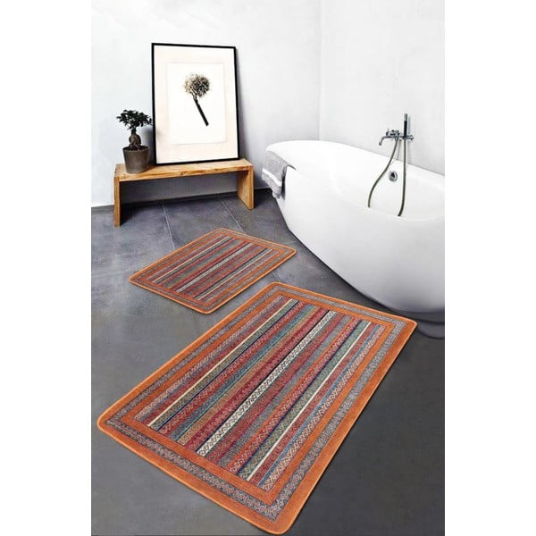 Covorașe de baie 2 buc. din catifea 60x100 cm – Mila Home-image-1