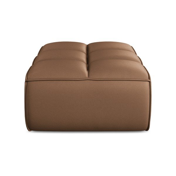 Taburet modular maro cu tapițerie din imitație de piele Kalai – Makamii