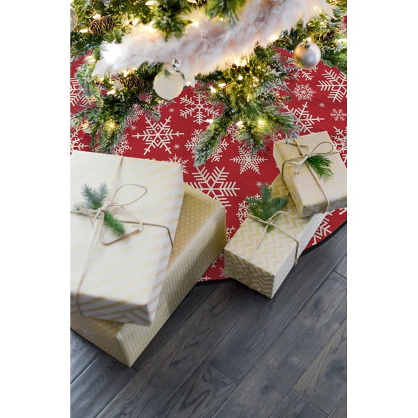 Covor din bumbac pentru bradul de Crăciun Butter Kings Freezy Snowflakes, ø 130 cm-image-1