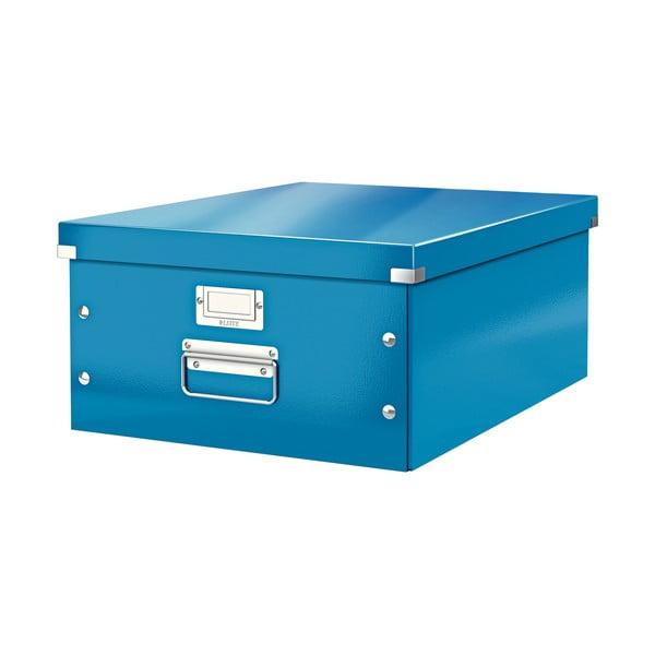 Cutie de depozitare albastră din carton cu capac 37x48x20 cm Click&Store – Leitz