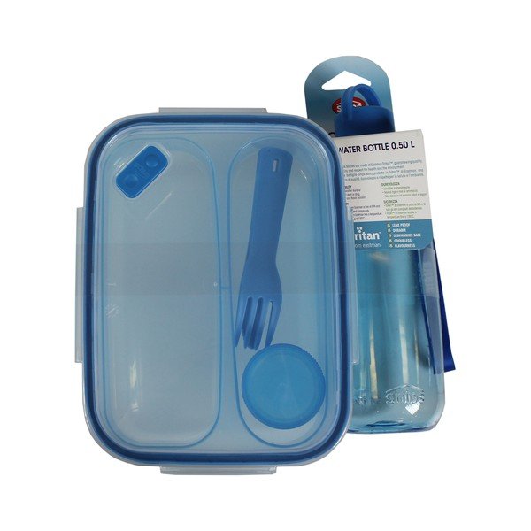 Set sticlă și cutie pentru prânz Snips Water-image-2