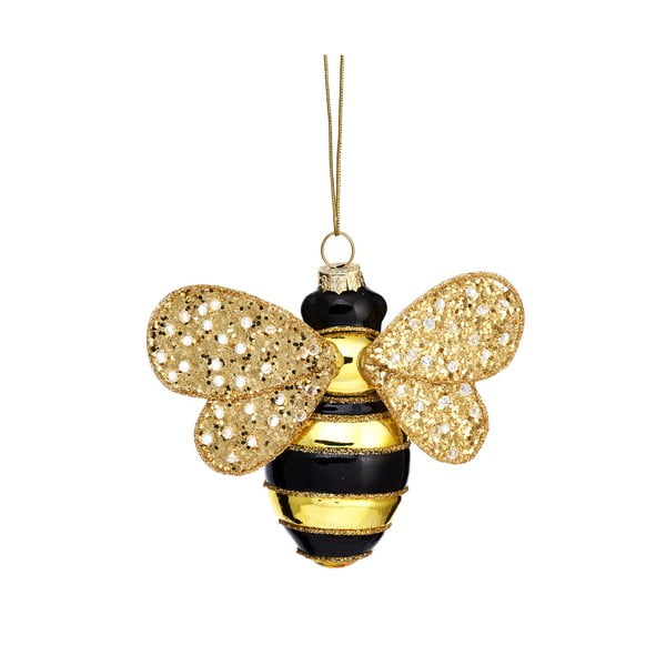 Ornament de Crăciun lucrat manual din sticlă 7 cm Bee – Sass & Belle