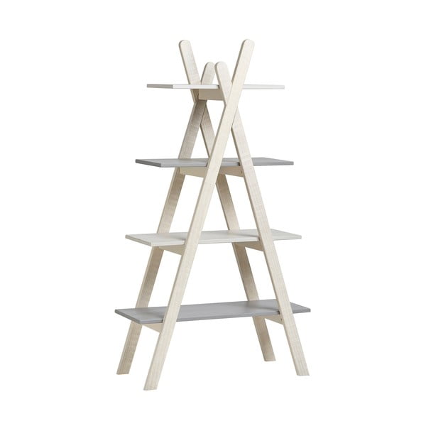 Bibliotecă Marckeric Sia, gri - alb-image-1