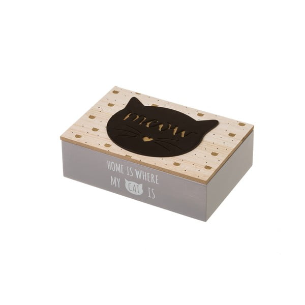 Cutie depozitare Unimasa Kitty Black, 24 x 16 cm