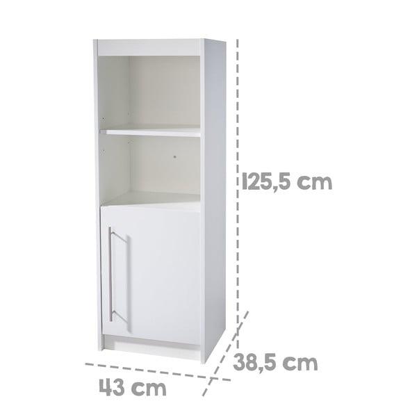 Bibliotecă de copii albă 43x126x38,5 cm Maren – Roba-image-4