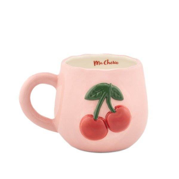 Cană roz-deschis Cherry – Sass & Belle