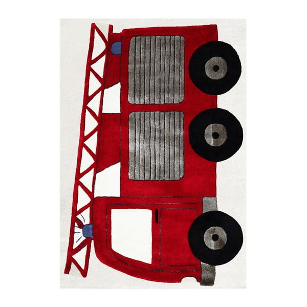 Covor pentru copii Happy Rugs Fireman Truck, 120x180 cm