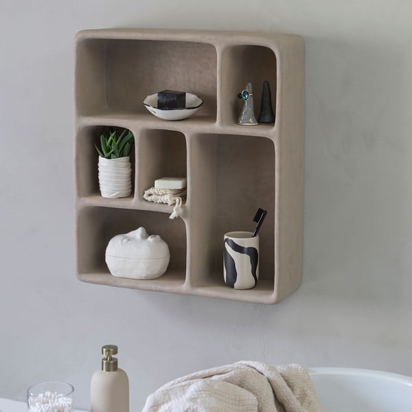 Etajeră gri deschis cu aspect de piatră Art Studio – Mette Ditmer Denmark-image-2