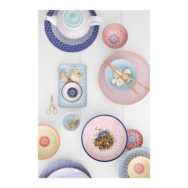 Bol din porțelan Tokyo Design Studio Star/Wave, ⌀ 21 cm, albastru-image-2