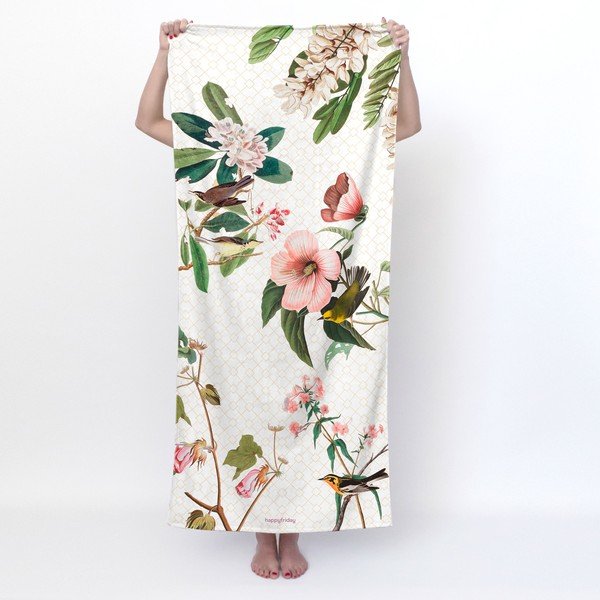Prosop alb 70x150 cm Blooming – Happy Friday-image-1