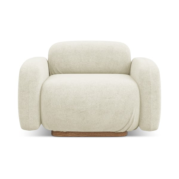 Modul pentru canapea modulară crem cu tapițerie din țesătură bouclé Ailani – Makamii-image-2