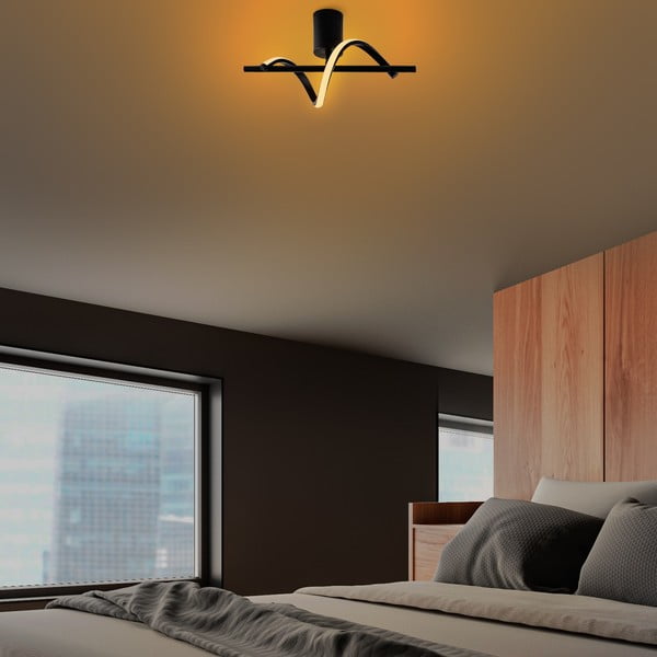 Plafonieră neagră LED 7x41 cm Likma – Opviq lights-image-2