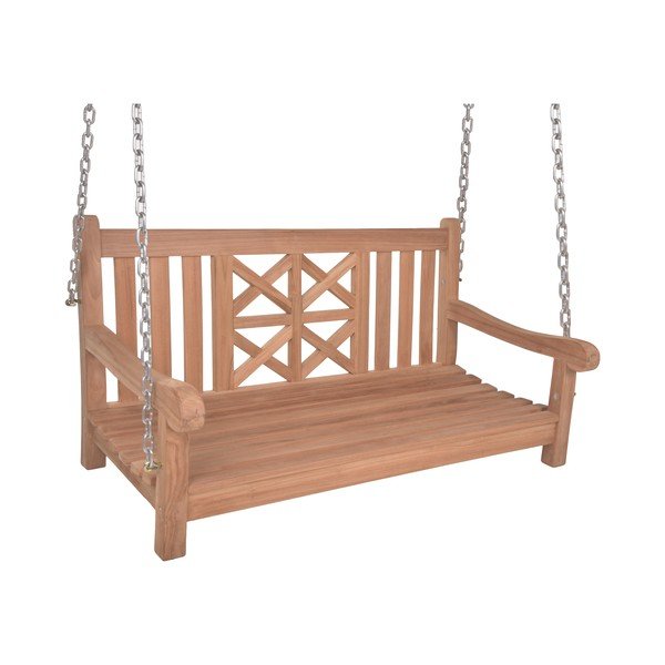 Balansoar de grădină în culoare naturală din lemn masiv Latoa – Garden Pleasure