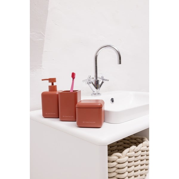 Organizator de baie portocaliu pentru dischete demachiante din polirășină Tom Tailor T-Rounded – Wenko-image-1