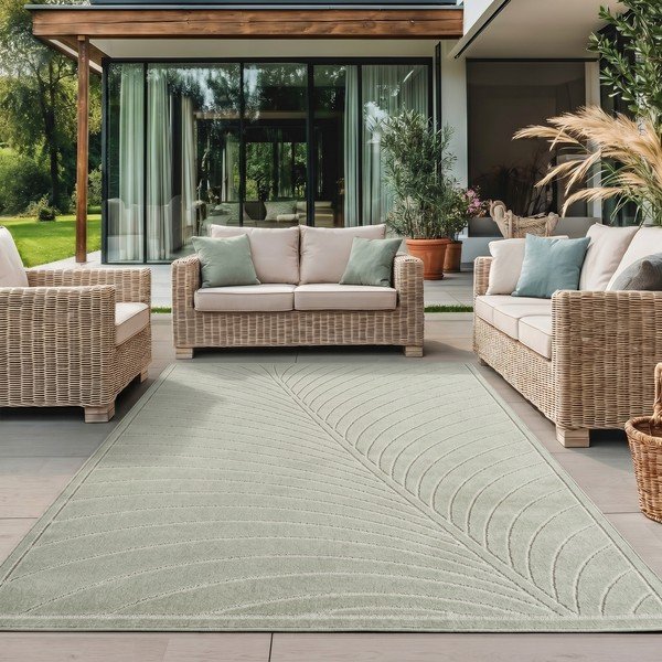 Covor pentru exterior și interior verde 200x290 cm Nova 1204 – Ayyildiz Carpets-image-1