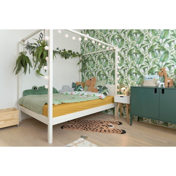 Pat pentru copii  alb 140x200 cm PINO CANOPY – Vipack-image-4