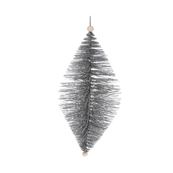 Decorațiune suspendată Dakls, lungime 24 cm, argintiu