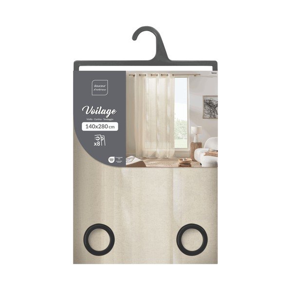 Draperie crem 140x280 cm Sanya – douceur d'intérieur-image-3