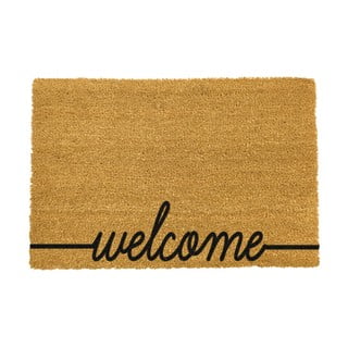 Covoraș intrare din fibre de cocos Artsy Doormats Welcome Scribbled, 40 x 60 cm