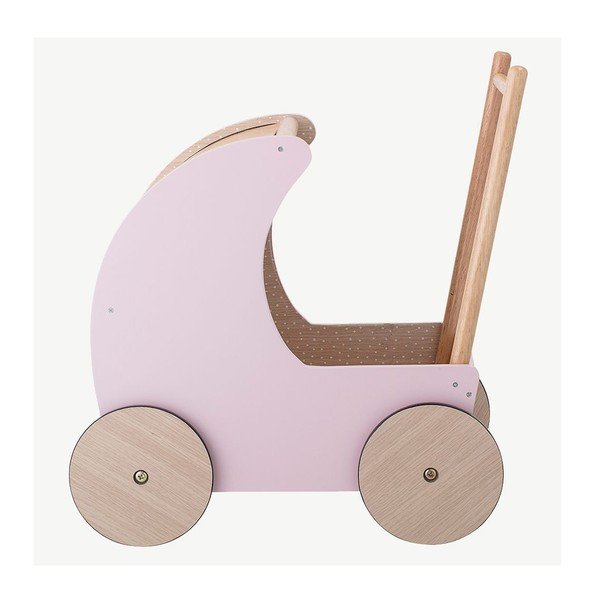 Cărucior din lemn pentru copii Bloomingville Toy Pram-image-1
