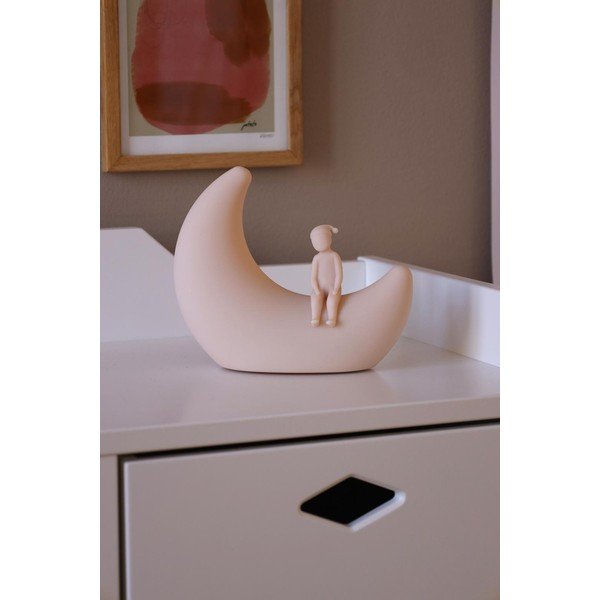 Lampă de veghe pentru copii roz-deschis Moon Shell – Cam Cam Copenhagen-image-1