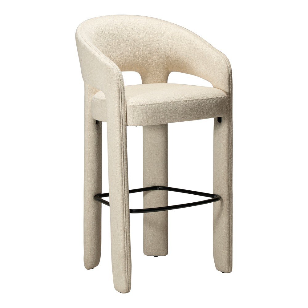 Scaun de bar bej (înălțime șezut 77 cm) Splendor – DAN-FORM Denmark
