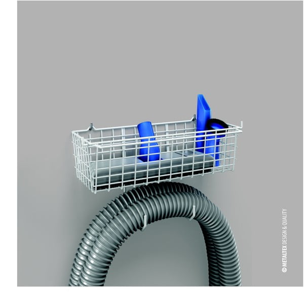 Suport pentru furtun, cu spațiu de depozitare, Metaltex-image-1