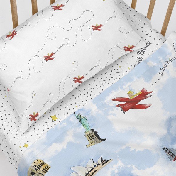 Cearceaf pentru copii din bumbac pentru pătuț cu elastic 70x140 cm Aventureux – Mr. Fox-image-3