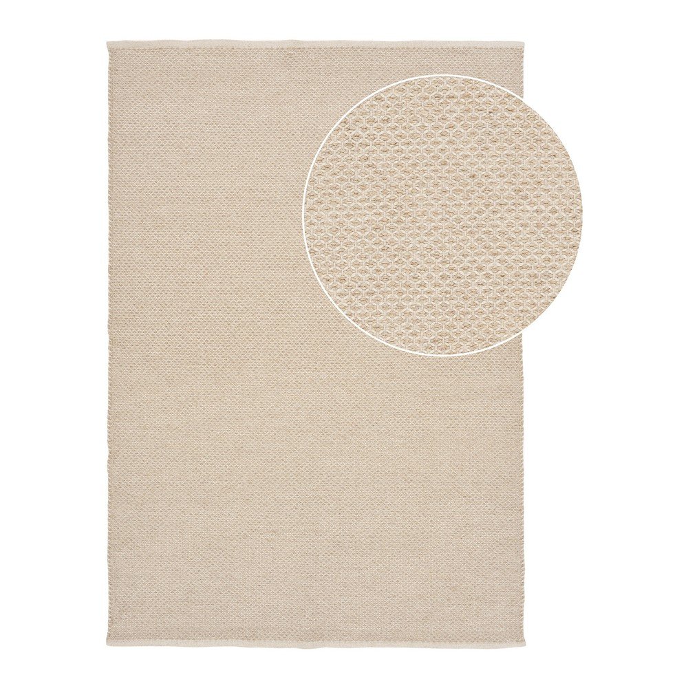 Covor crem din lână 160x230 cm Gaya – House Nordic