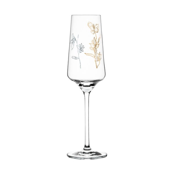 Pahar din sticlă cristalină pentru prosecco Ritzenhoff Marvin Benzoni Orchids, 230 ml