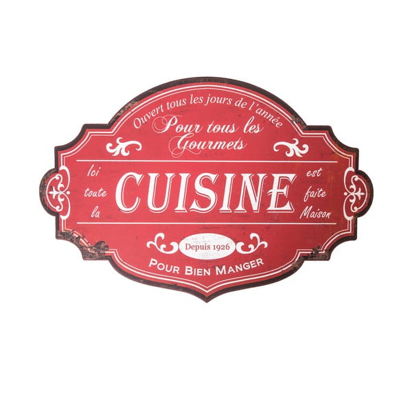 Semn din metal 51x34 cm Cuisine – Antic Line