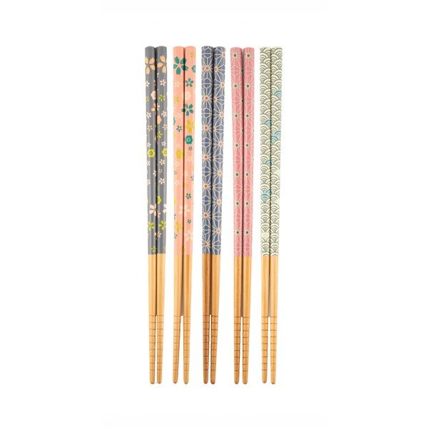 Tacâmuri din bambus 5 buc. pentru 5 persoane Kyoto – Sass & Belle