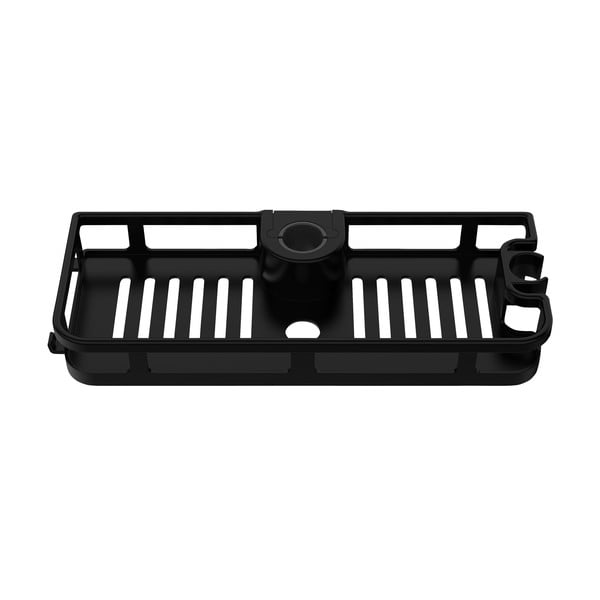 Raft pentru baie negru mat autoadeziv din plastic Libertà – Wenko-image-1