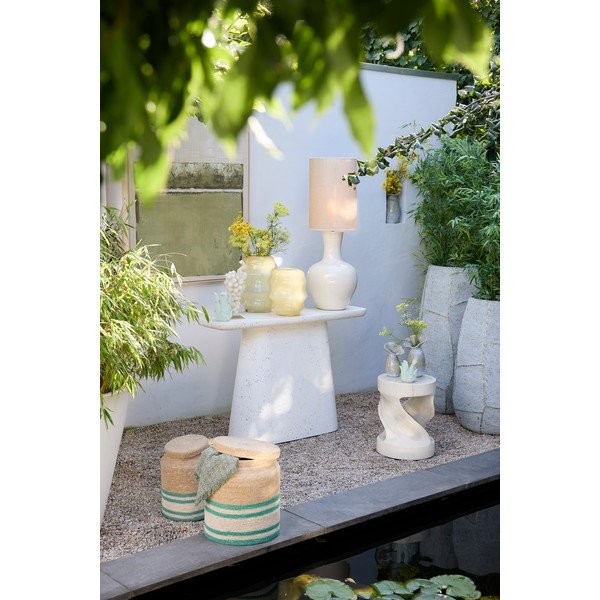 Masă consolă albă 40x120 cm Hamura – Light & Living-image-2