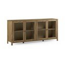 Vitrină în culoare naturală din lemn de pin 186x80x40 cm Alessandra – Marckeric