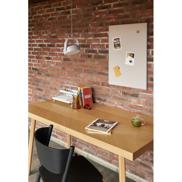 Masă de dining cu aspect de lemn de stejar 80x160 cm Herringbone – Hübsch-image-1