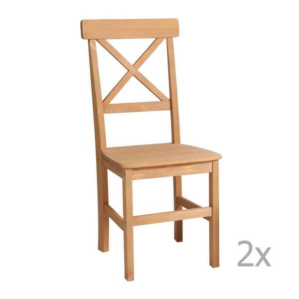 Set 2 scaune din lemn masiv 13Casa Helga