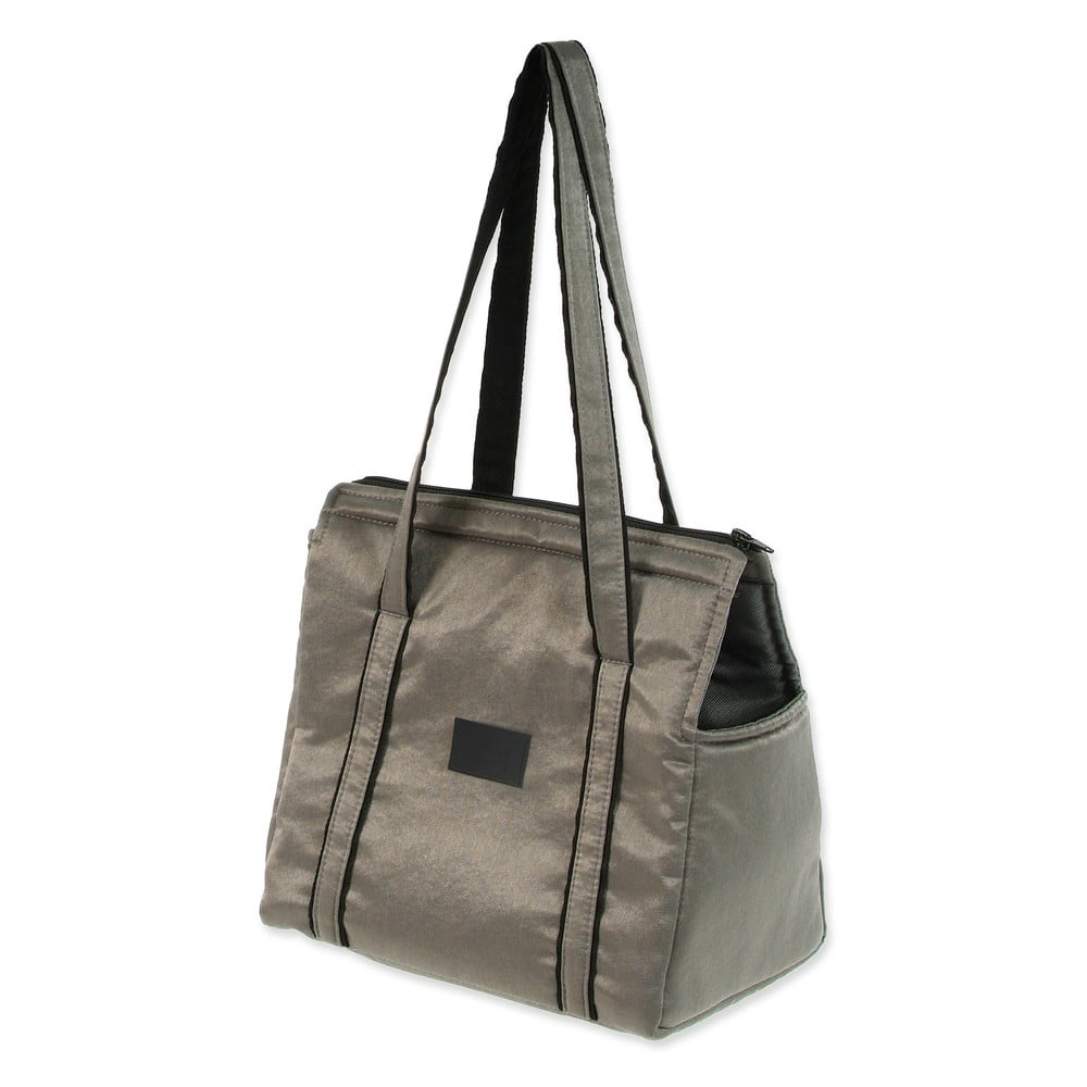 Geantă de transport argintie pentru câini Dog Fantasy Platinum – Plaček Pet Products