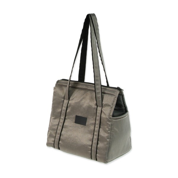 Geantă de transport argintie pentru câini Dog Fantasy Platinum – Plaček Pet Products